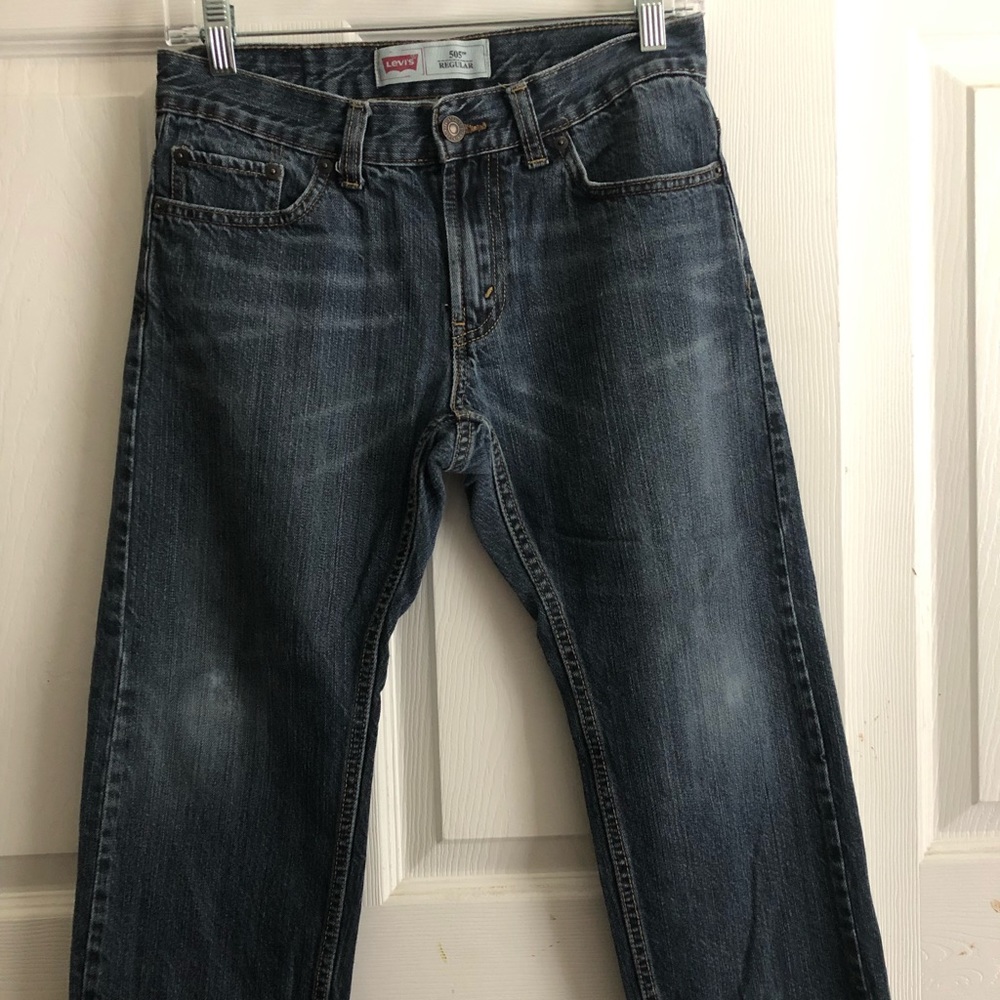 Levi’s 505 Regular Medium Blue Wash Boys Jeans